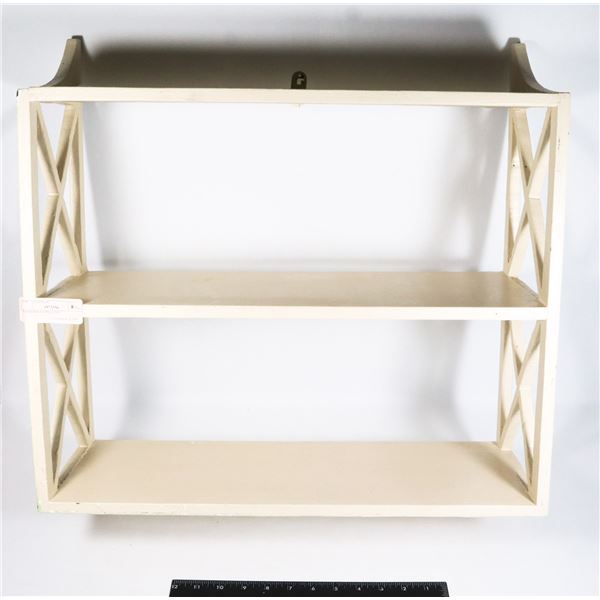 WOOD SHELVING UNIT