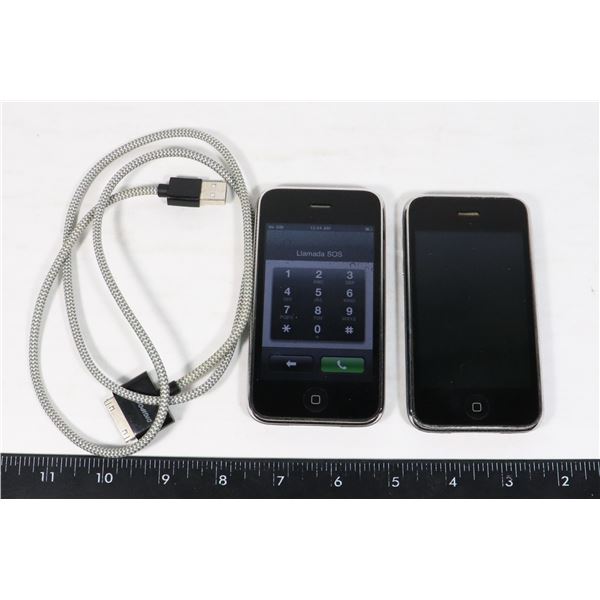 2  IPHONE 3G ( A1241) WITH 1 CHARGING CORD