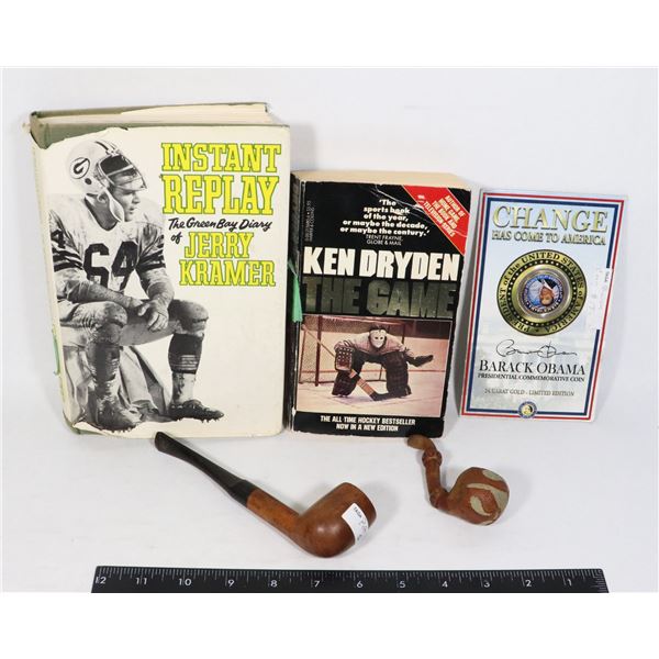 MISC. COLLECTIBLE LOT INCLUDING BARACK OBAMA COIN