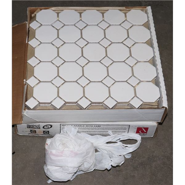 TWO BOXES OF NEW CERAMIC MOSAIC TILE