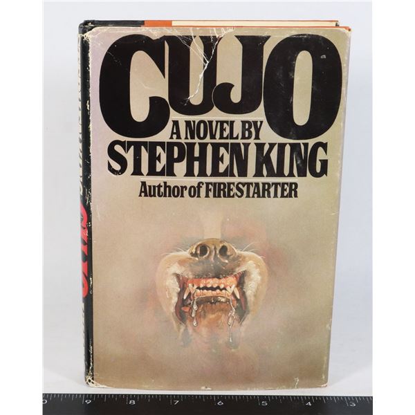 STEPHEN KING'S CUJO FIRST EDITION HARD COVER BOOK
