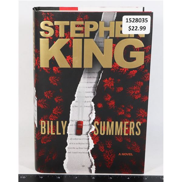 STEPHEN KING'S BILLY SUMMERS FIRST SCRIBNER