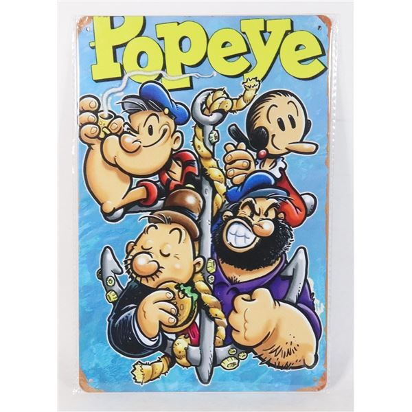 NEW POPEYE CARTOON THEME METAL SIGN