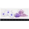 Image 1 : 2 NEW PURPLE FLOWER DESIGN CLAW CLIP HAIR CLIPS