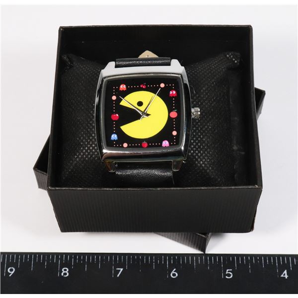 NEW PAC-MAN THEME WRIST WATCH