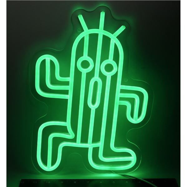 NEW CACTUR THEME NEON SIGN HAS USB PLUG (BRICK NOT