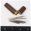 Image 1 : NEW WOODEN HOLDER WITH 30PCE EASY THREAD NEEDLES