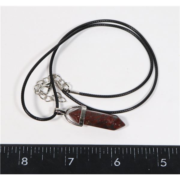 NEW SYNTHETIC RED JASPER REPLICA HEXAGONAL STONE