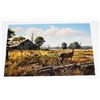 Image 1 : RUSTIC DEER LANDSCAPE CANVAS PRINT 12" X 18"