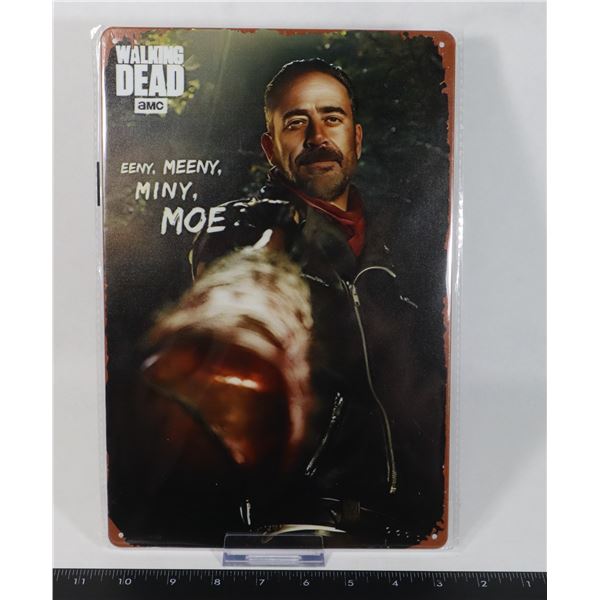 THE WALKING DEAD NEGAN VINTAGE STYLE METAL SIGN