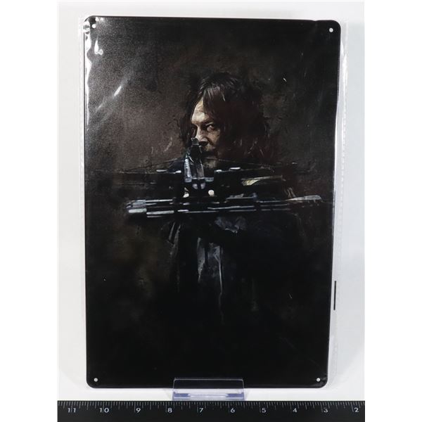 THE WALKING DEAD DARYL DIXON POSTER METAL TIN