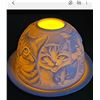 Image 3 : NEW PORCELAIN DOME TEA LIGHT CAT DESIGN CANDLE