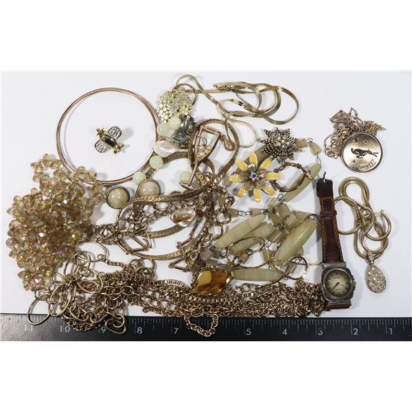 LARGE LOT OF FASHION JEWELRY, SOME MAY BE BRAND