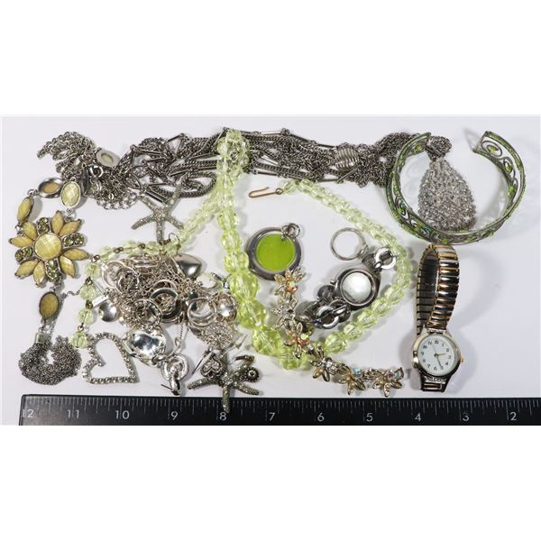 LARGE LOT OF FASHION JEWELRY, SOME MAY BE BRAND