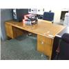 Image 1 : Cherry Oak Double Pedestal Managers Desk