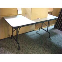 Grey 5 Foot Folding Table