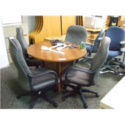 Cherry 42" Round Conference Table