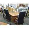 Image 1 : Golden Oak 8 Foot Boardroom Table