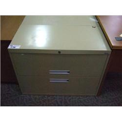 Cream 2 Drawer Lateral Filing Cabinet