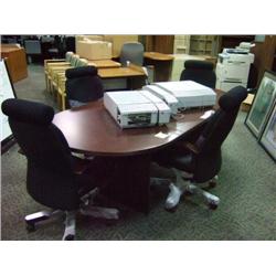 Mahogany 8 Foot Boardroom Table