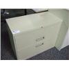 Image 1 : Beige 2 Drawer Lateral Filing Cabinet