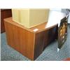 Image 1 : Autumn Cherry Single Pedestal Bow Front Desk