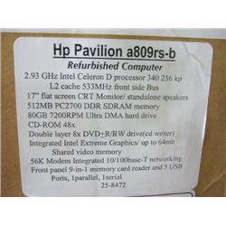 Hp Pavilion 2.93ghz Intel Celeron D Processor 17 