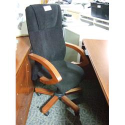 Cherry Framed Hi Back Task Chair