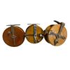 Image 2 : 3 Vintage Wooden Metal Fishing Reels