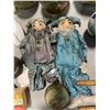 Image 8 : Large group of assorted collectibles - Asian umbrellas/ vases/ home decor/ weighted dolls/ metal art