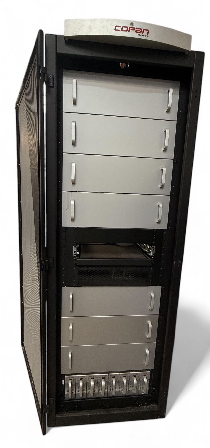 Copan Systems server rack - approx. 7ft tall x 4ft x 30in