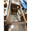 Image 8 : Unusual 6ft oak vintage store display with lift up top doors (on wheels)- approx. 38in tall x 25in x