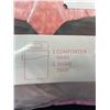 Image 3 : 1 Mooreeke 2PC Twin Size Bedding/Comforter Set  - Pink Rainbow Design - NEW