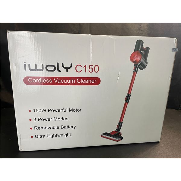 1 iWoly C150 Cordless Vacuum Cleaner - 150W Powerful Motor - Ultra Lightweight - New in Box!