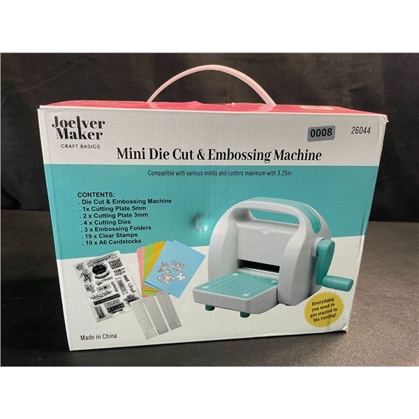 1 Mini Die Cut & Embossing Machine for Crafting by Joelver Maker - Brand New!