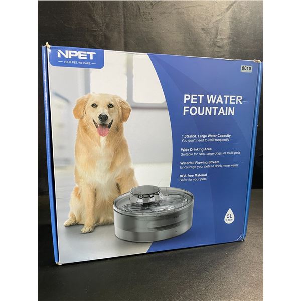 1 Large Size (5L Water Capacity) Automatic Pet Water Fountain - For Dogs/Cats - Brand New!