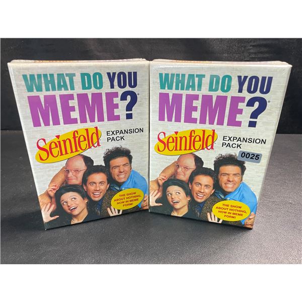 2 "What Do You Meme?" Seinfeld Expansion Packs - New Sealed