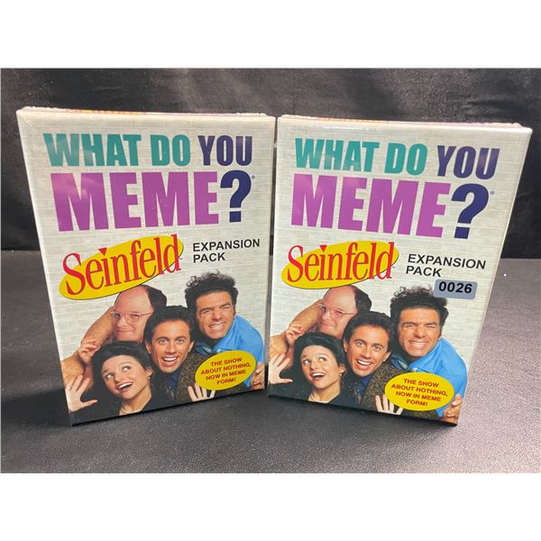2 "What Do You Meme?" Seinfeld Expansion Packs - New Sealed