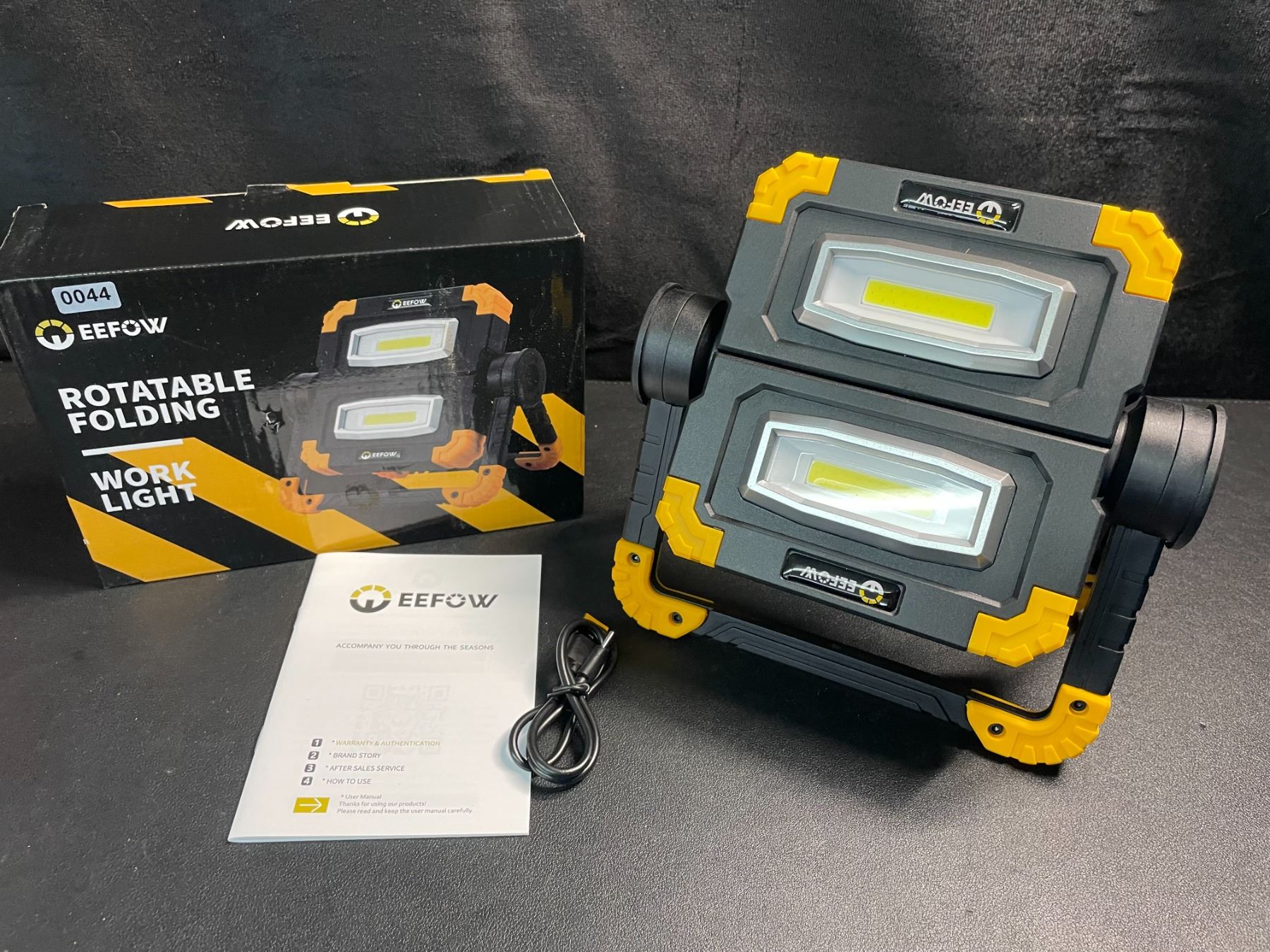 1 Eefow Rotatable Folding Portable LED Work Light - Rechargeable - 7.91 ...