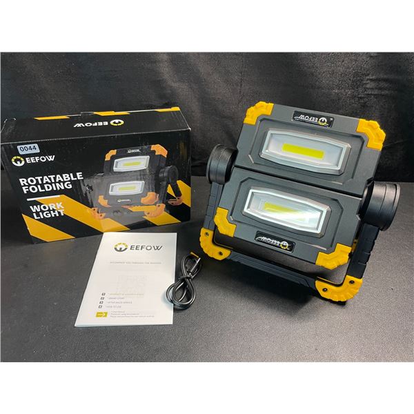 1 Eefow Rotatable Folding Portable LED Work Light - Rechargeable - 7.91" x 7.5" - Brand New!