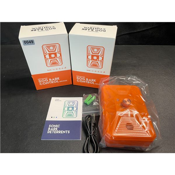2 Ultrasonic Bark Deterrent/Dog Bark Control Devices - Works Indoors/Outdoors - Brand New!
