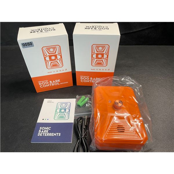 2 Ultrasonic Bark Deterrent/Dog Bark Control Devices - Works Indoors/Outdoors - Brand New!