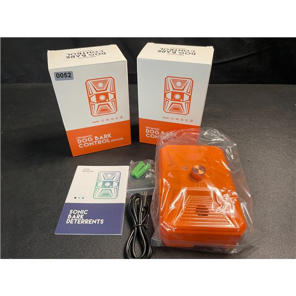 2 Ultrasonic Bark Deterrent/Dog Bark Control Devices - Works Indoors/Outdoors - Brand New!