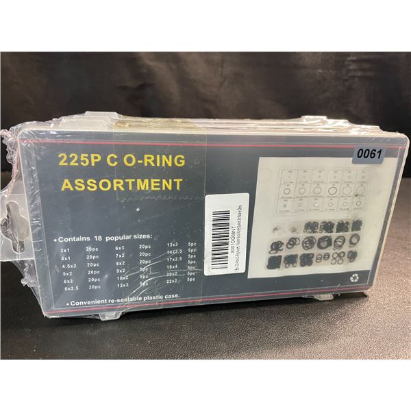 1 Box of 225pcs Assorted Sized O-Rings - Brand New