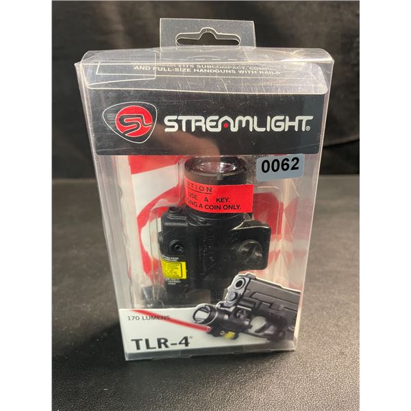 1 Streamlight TLR-4 Compact Rail Mounted Tactical Light with Red Laser - 170 Lumens - Brand New!
