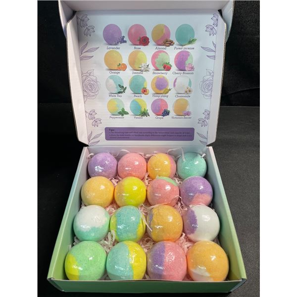 1 Luxurious Bath Bomb Set - 16PCS - Assorted Scents - Brand New!