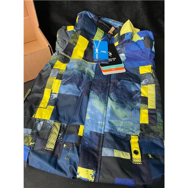 1 Kid's/Toddler Winter Snowsuit - Size 4T - Blue/Yellow Design - Brand New with Tags!