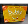 Image 1 : 1 Case of Bubly Sparkling Water Beverage - Mango Bubly - 12 Cans (355ml each)