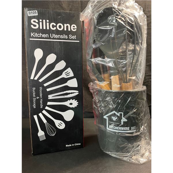 1 Silicone Kitchen Utensils Set - Brand New!