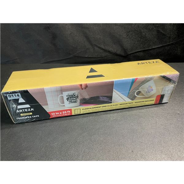 1 Roll of Arteza Premium Transfer Tape - 12 in x 25FT Roll - New Sealed